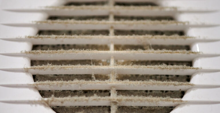 Dirty Clogged AC Air Vent Needing Veteran Air Cleaning In Sarasota