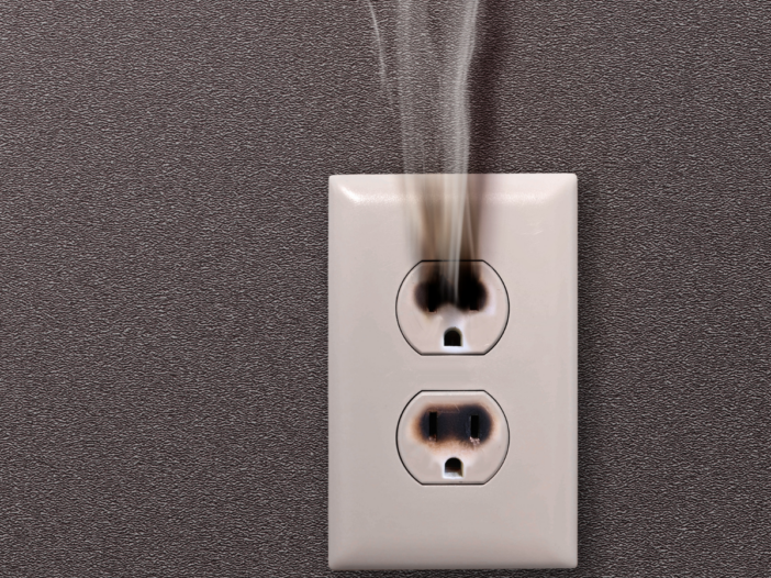 Electrical Outlet Fire Hazard