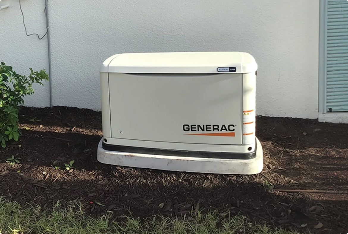 Veteran Air Generac Standby Generator Installed Outside Sarasota Florida