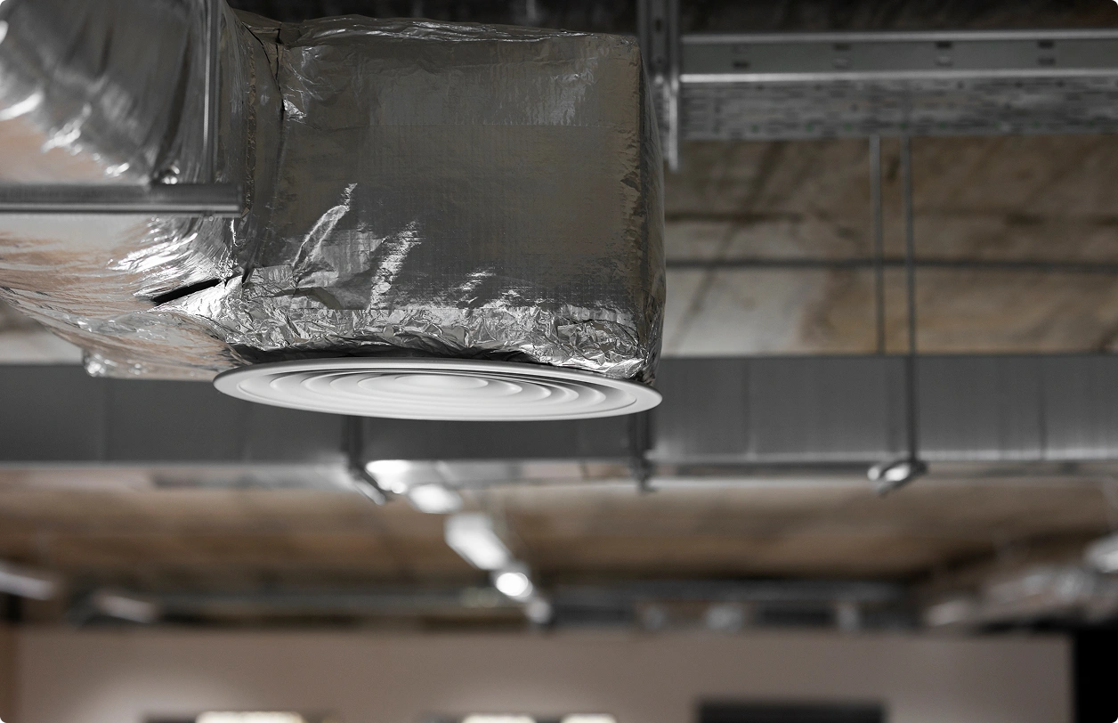 Veteran Air Technician Replacing Ceiling AC Filter In Sarasota Home