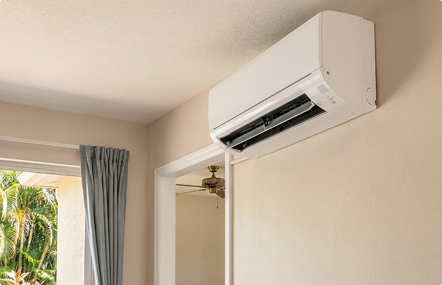 Veteran Air Mini Split AC Unit Mounted Inside Sarasota Home Room