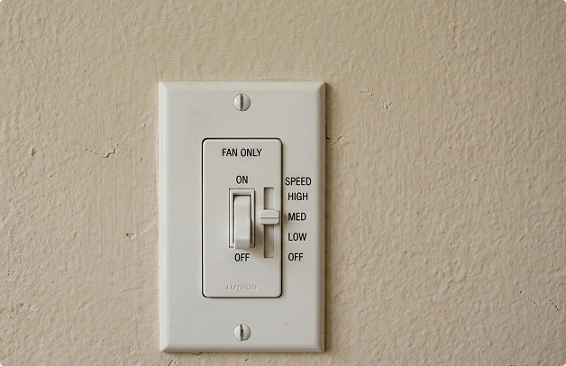 Ceiling Fan Speed Control Switch Installed In Sarasota Florida