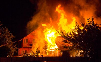 LOCAL VET LOSES HOME TO FIRE Card